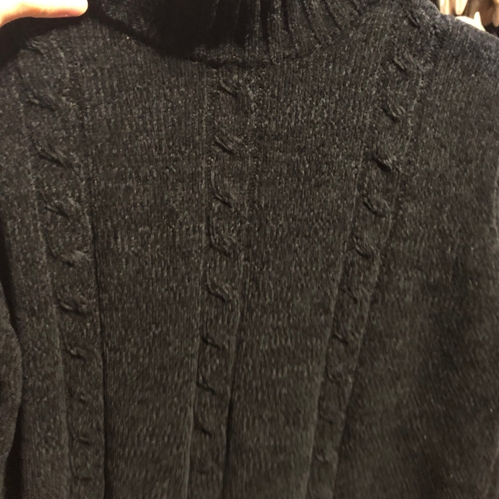 Minimalist Vintage Black Basic Oversize Velour Ch… - image 5